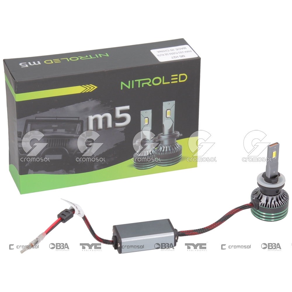 Lampara led para Universal Universal Livianos 50/20 Lampara led m5 h27 60w 12v c/cooler c/cambus off r