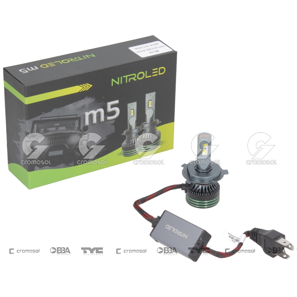 Lampara led para Universal Universal Livianos 50/20 Lampara led m5 h4 60w 12v c/cooler c/cambus off ro