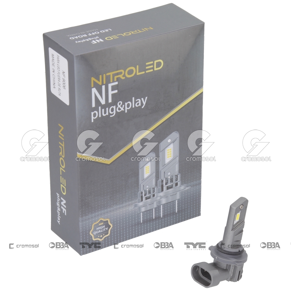 Lampara led para Universal Universal Livianos 50/20 Lampara led nf 9006 30w 12v c/cooler c/cambus off