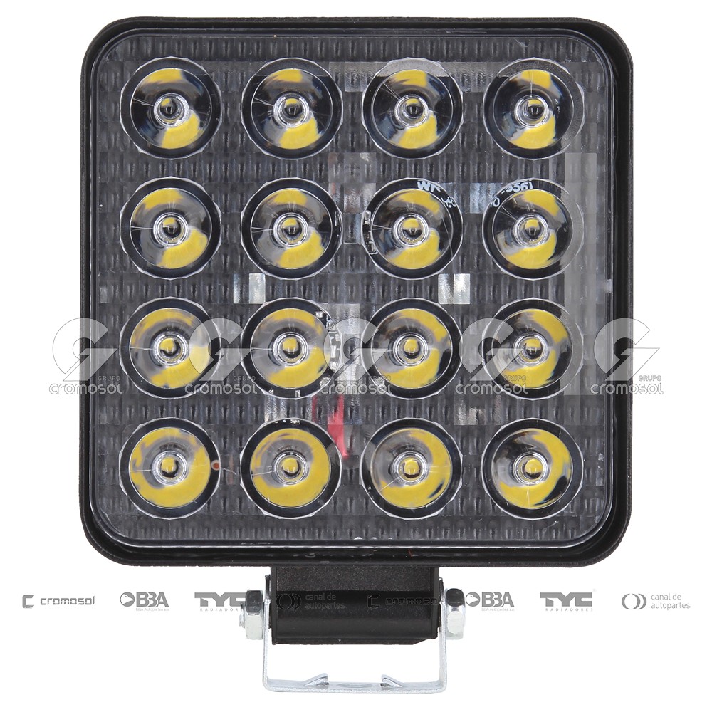 Faro auxiliar para Universal Universal Livianos 50/20 Faro cuadrado luz de trabajo led smd 12/36v (108x25x108) 48w