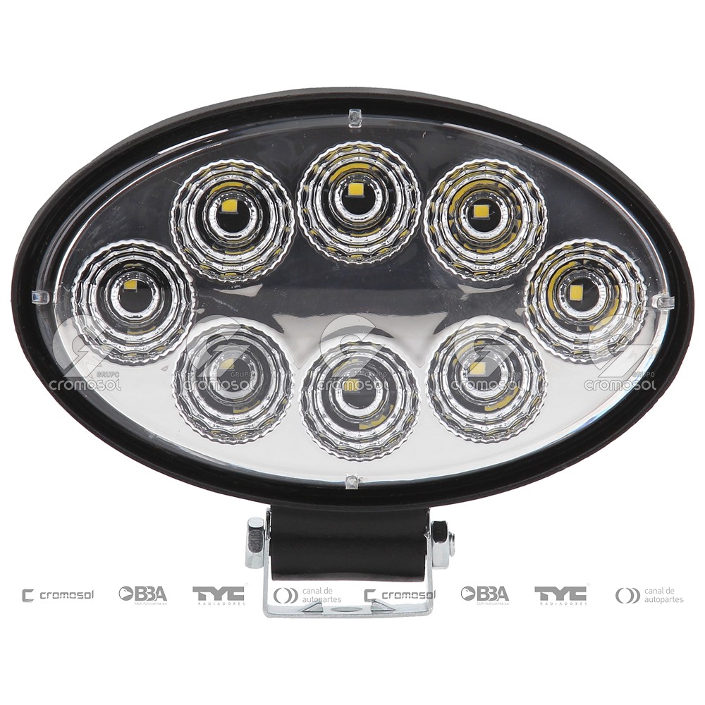 Faro auxiliar para Universal Universal Livianos 50/20 Faro ovalado luz de trabajo led 12/36v (90x64x90) 24w