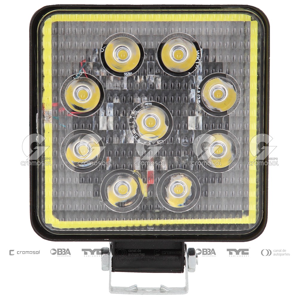 Faro auxiliar para Universal Universal Livianos 50/20 Faro cuadrado luz de trabajo led 12/36v (110x20x110) 27w