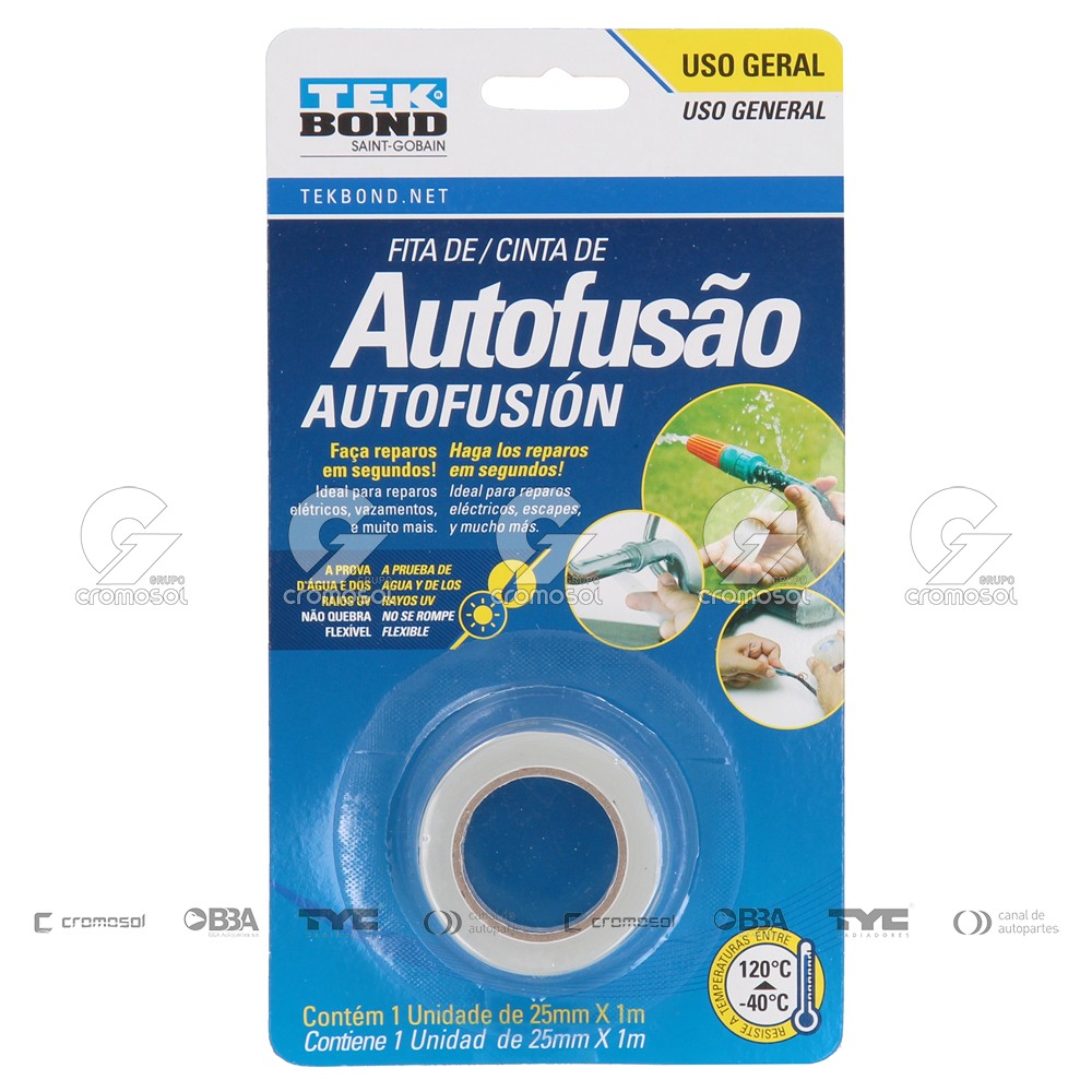 Adhesivo para Universal Universal Livianos 50/20 Cinta especial autofusion 25x1000 mm blister