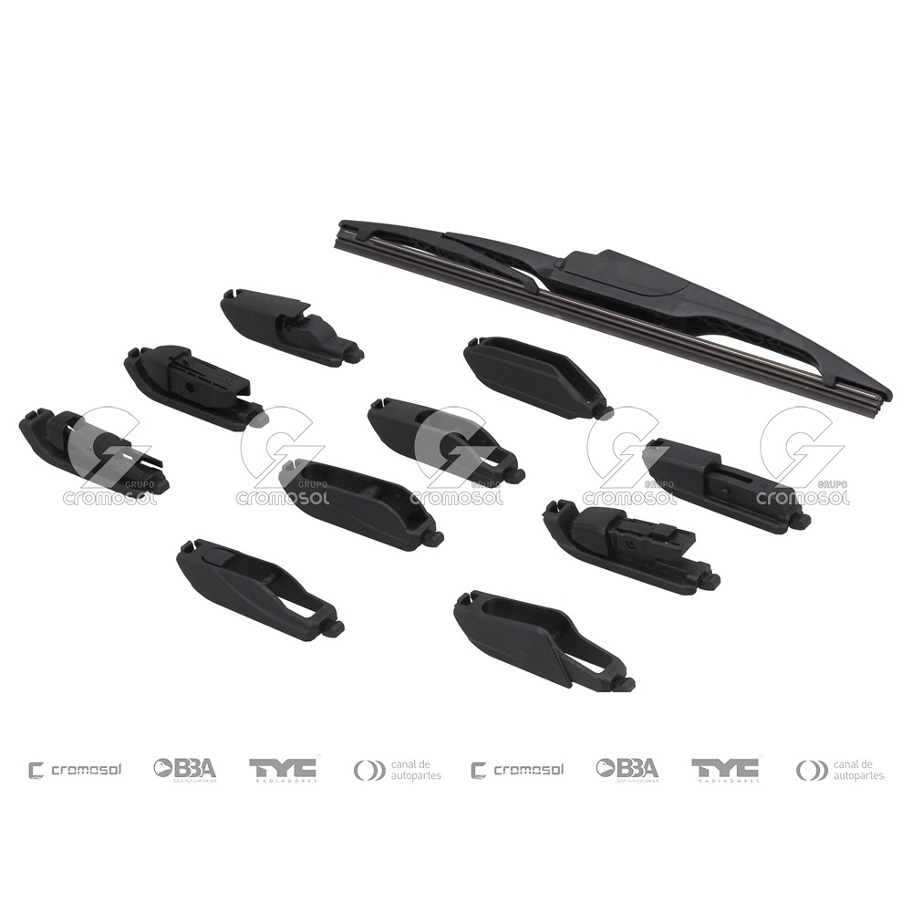 Escobilla trasera para Universal Universal Livianos 50/20 (12") tyc plastica multi