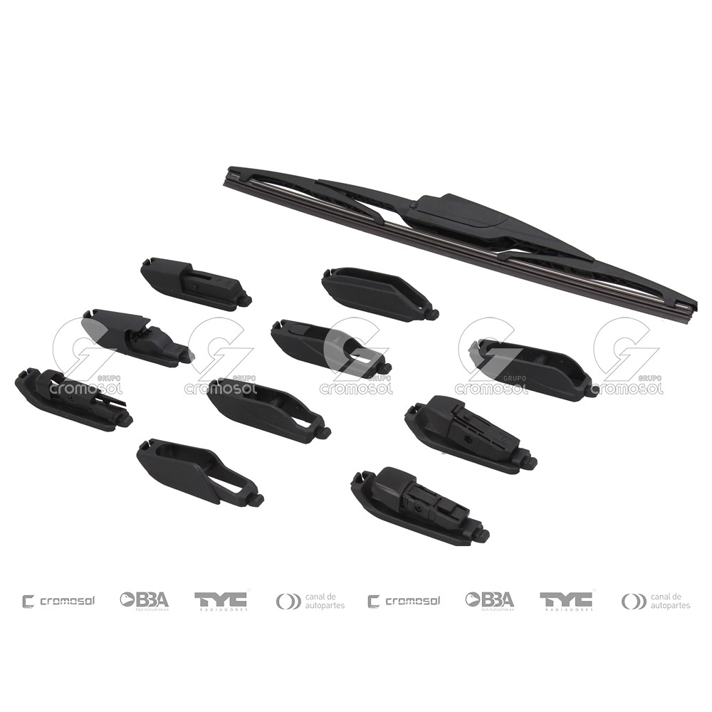 Escobilla trasera para Universal Universal Livianos 50/20 (14") tyc plastica multi
