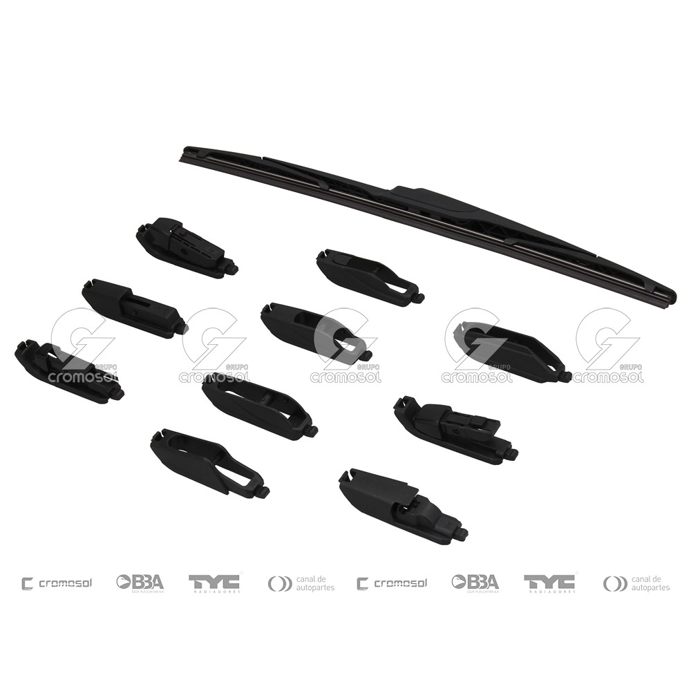Escobilla trasera para Universal Universal Livianos 50/20 (15") tyc plastica multi