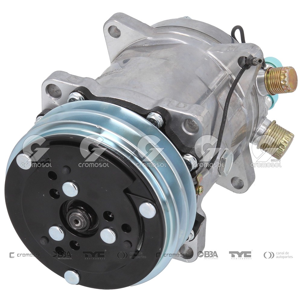 Compresor de aire acondicionado para Universal Universal Pesados 50/20 Modelo 508 sd5h14 4664 polea 2 canales