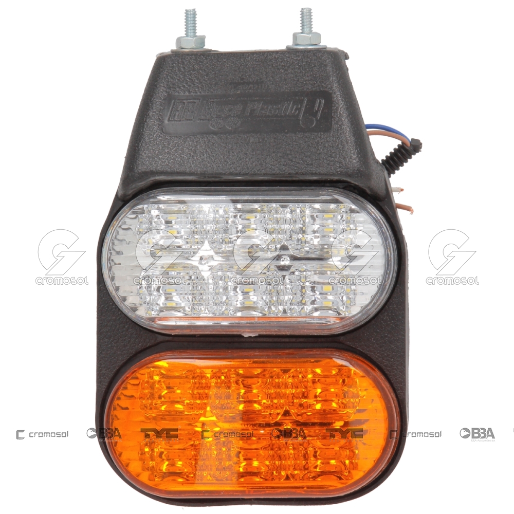 Faro delantero para Universal Universal Pesados 50/20 Ambar-cristal led