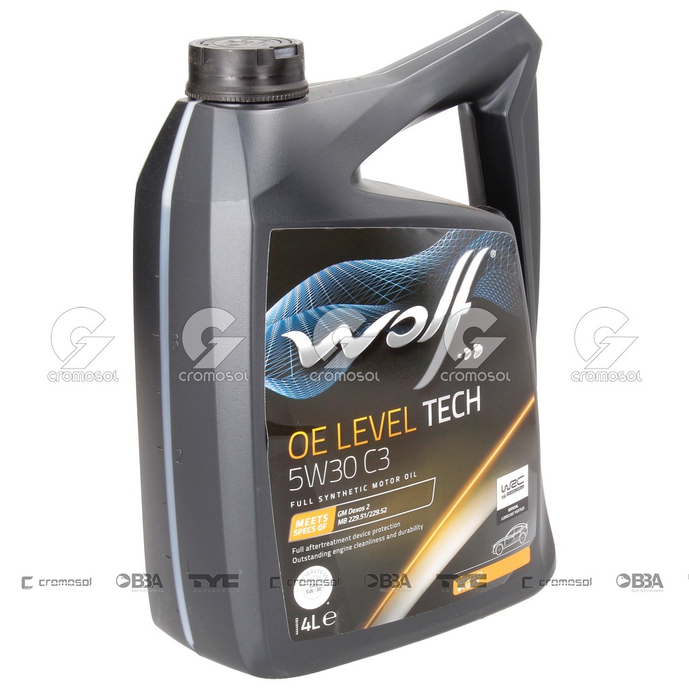 Aceite para Universal Universal Livianos 50/20 Sintetico  wolf oe level tech 5w30 c3 4l