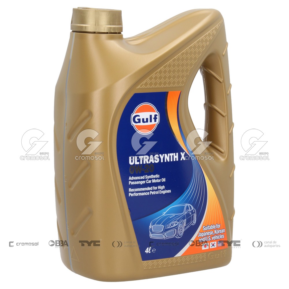 Aceite para Universal Universal Livianos 50/20 Sintetico gulf ultrasynth x 0w-20 (caja 4x4l)