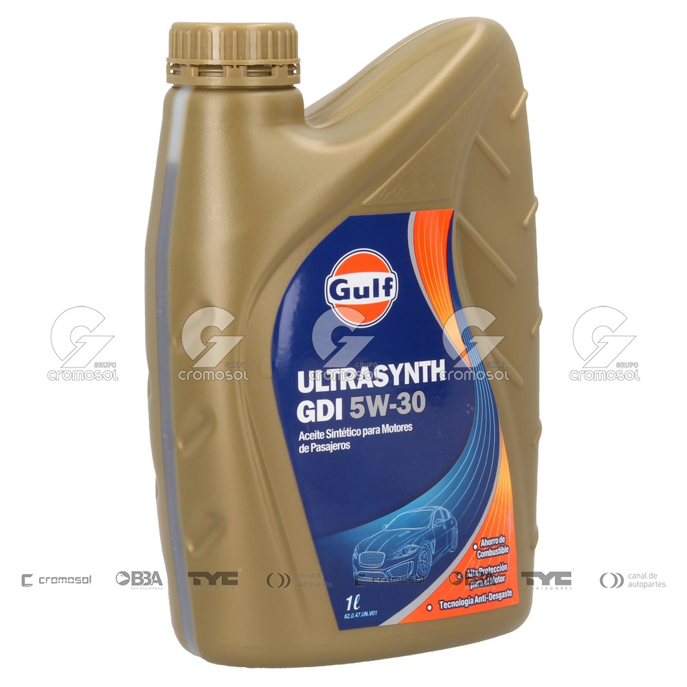 Aceite para Universal Universal Livianos 50/20 Sintetico gulf ultrasynth gdi 5w-30 (caja 12x1l)