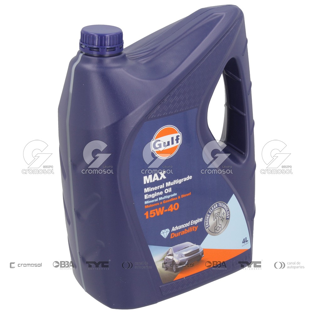 Aceite para Universal Universal Livianos 50/20 Mineral gulf max 15w-40 (caja 4x4l)