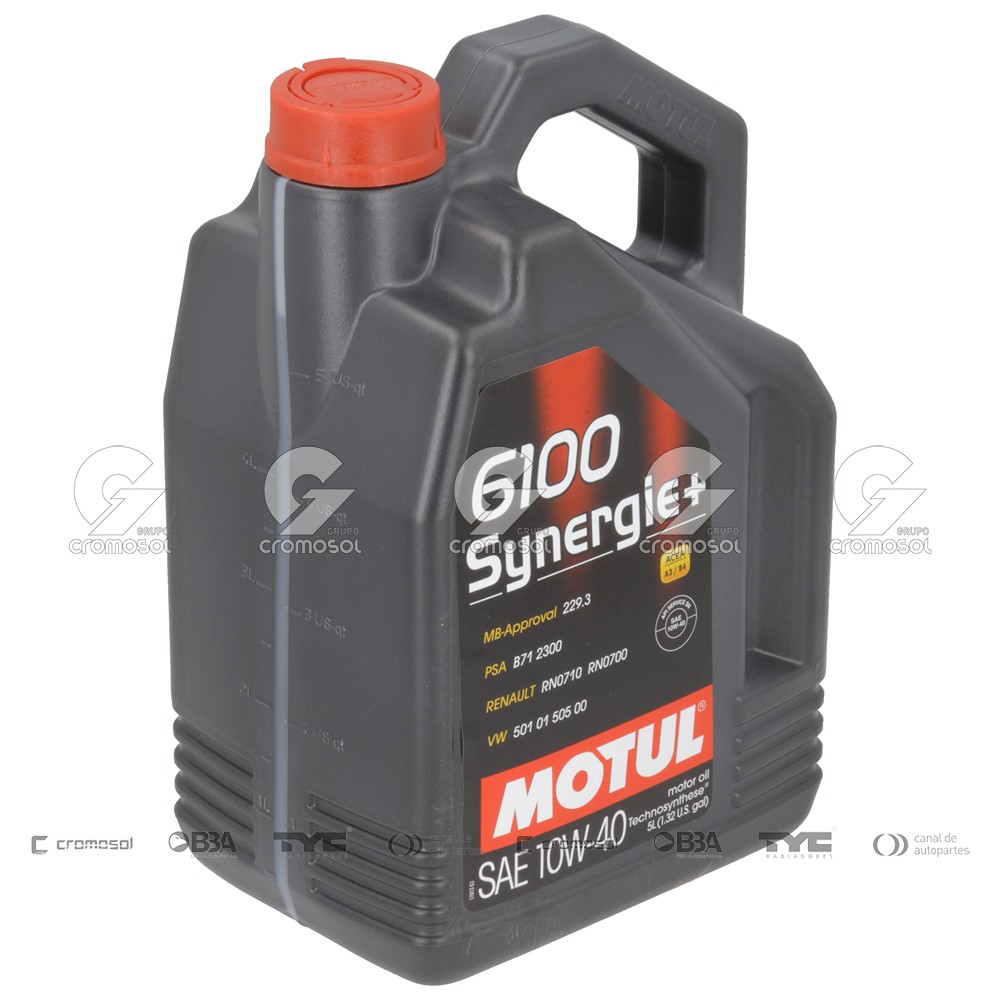 Aceite para Universal Universal Livianos 50/20 Semi-sintetico motul 6100 synergy 10w40 (4x5l)