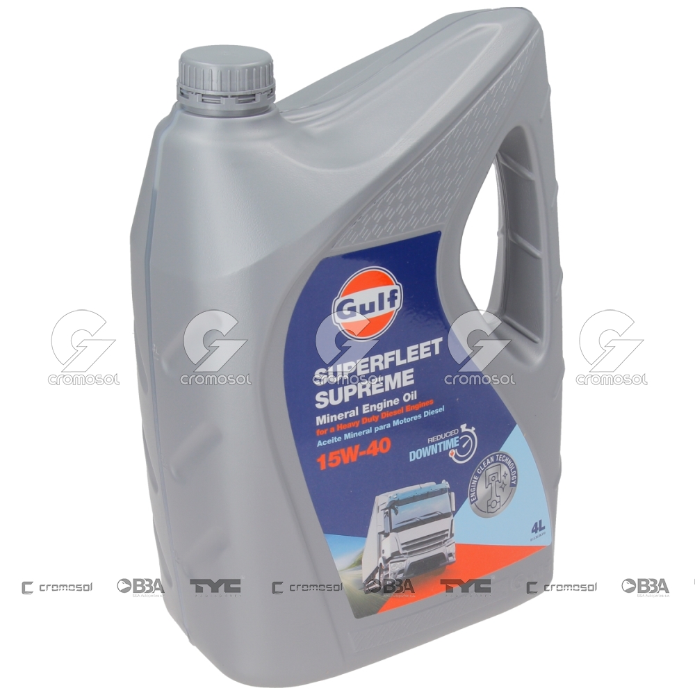 Aceite para Universal Universal Livianos 50/20 Mineral gulf superfleet sup 15w-40 (4x4l)