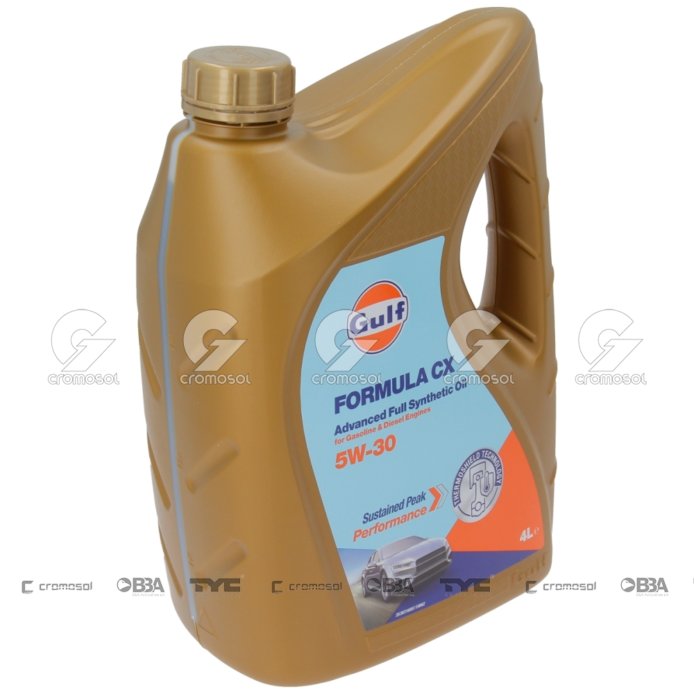Aceite para Universal Universal Livianos 50/20 Sintetico gulf formula cx 5w-30 (caja 4x4l)