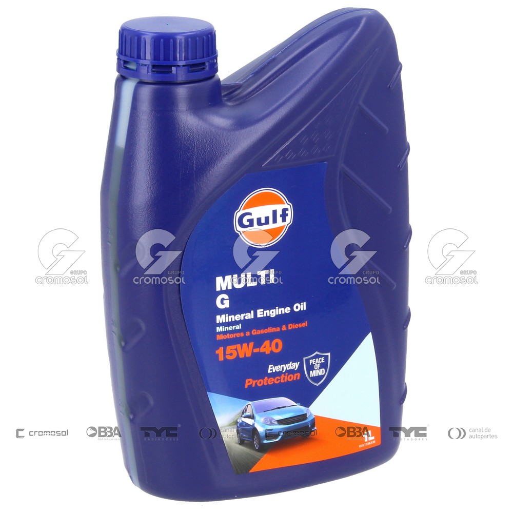 Aceite para Universal Universal Livianos 50/20 Mineral gulf multi g 15w-40 (12x1l)
