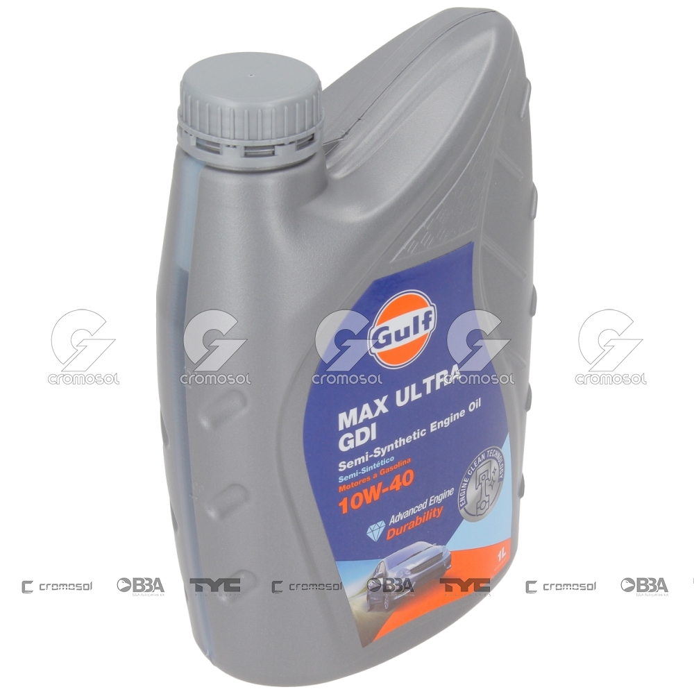 Aceite para Universal Universal Livianos 50/20 Semi-sintetico gulf max ultra gdi 10w-40 (caja12x1l)